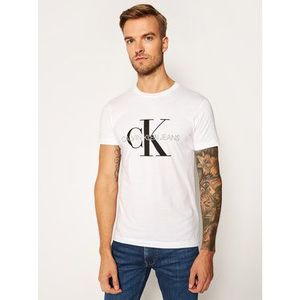 Calvin Klein Jeans Tričko Core Monogram Logo J30J314314 Biela Regular Fit vyobraziť