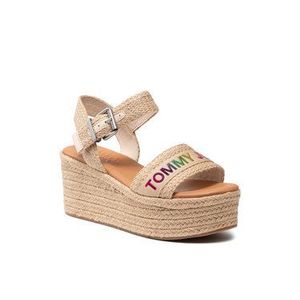 Tommy Jeans Espadrilky Rainbow EN0EN01319 Béžová vyobraziť