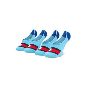 Tommy Hilfiger Súprava 2 párov krátkych detských ponožiek 394001001 Modrá vyobraziť