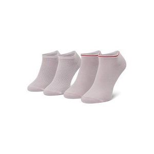 Tommy Hilfiger Súprava 2 párov kotníkových ponožiek dámskych 100002826 Ružová vyobraziť