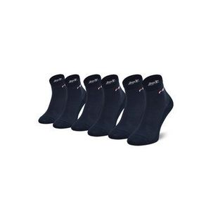 Fila Súprava 3 párov vysokých ponožiek unisex Calza Quarter F1742 Tmavomodrá vyobraziť