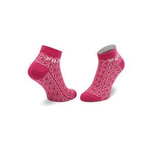 Fila Súprava 3 párov členkových dámskych ponožiek Calza F6106 Ružová vyobraziť