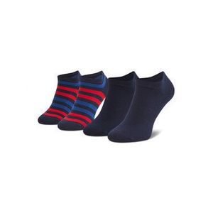 Tommy Hilfiger Súprava 2 párov členkových pánskych ponožiek 382000001 Tmavomodrá vyobraziť