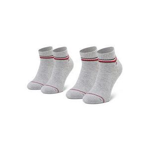 Tommy Hilfiger Súprava 2 párov členkových pánskych ponožiek 100001094 Sivá vyobraziť
