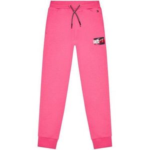 Tommy Hilfiger Teplákové nohavice Flag Print KG0KG05769 M Ružová Regular Fit vyobraziť