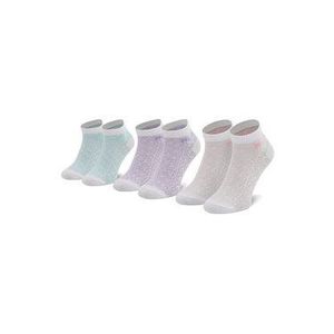 Fila Súprava 3 párov členkových dámskych ponožiek Calza F6106 Biela vyobraziť