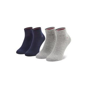 Tommy Hilfiger Súprava 2 párov vysokých pánskych ponožiek 342025001 Sivá vyobraziť