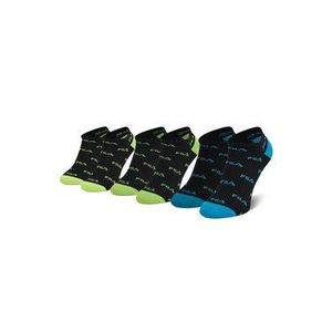 Fila Súprava 3 párov nízkych členkových ponožiek Calza F2642 Čierna vyobraziť