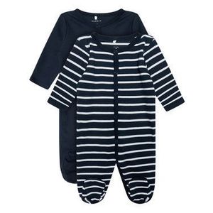 NAME IT Súprava 2 kusov dupačiek Nightsuit 13183449 Tmavomodrá Regular Fit vyobraziť