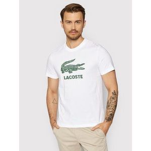 Lacoste Tričko TH0063 Biela Regular Fit vyobraziť