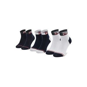 Fila Súprava 3 párov členkových dámskych ponožiek Calza F6101 Tmavomodrá vyobraziť