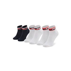 Fila Súprava 3 párov členkových dámskych ponožiek Calza F6105 Biela vyobraziť