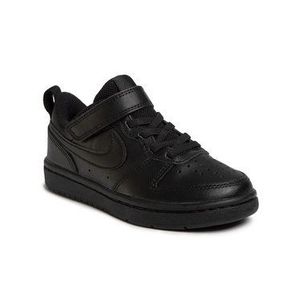 Nike Topánky Court Borough Low 2 (PSV) BQ5451 001 Čierna vyobraziť