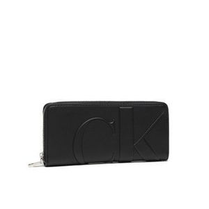Calvin Klein Jeans Veľká dámska peňaženka Zip Around K60K608249 Čierna vyobraziť
