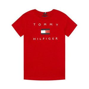 Tommy Hilfiger Tričko Logo KB0KB06523 M Červená Regular FIt vyobraziť