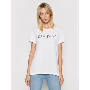 DKNY Tričko P0DH7CNA Biela Regular Fit vyobraziť