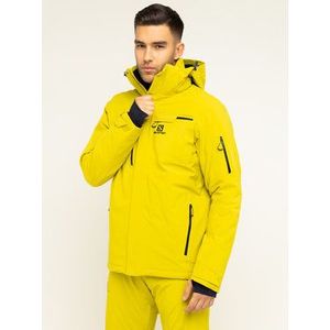 Salomon Lyžiarska bunda Brilliant LC1192200 Žltá Regular Fit vyobraziť