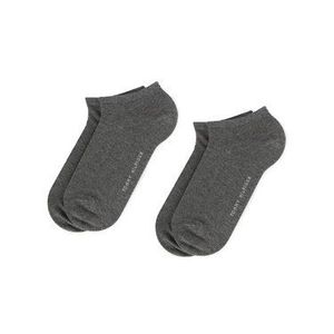 Tommy Hilfiger Súprava 2 párov kotníkových ponožiek dámskych 343024001 Sivá vyobraziť