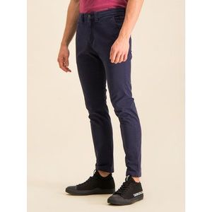 Calvin Klein Jeans Bavlnené nohavice J30J314063 Tmavomodrá Skinny Fit vyobraziť