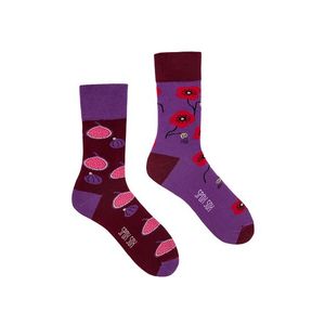 Fialovo-bordové ponožky Spox Sox Fig & Poppy seed vyobraziť