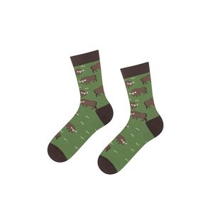 Hnedo-zelené ponožky Bison vyobraziť