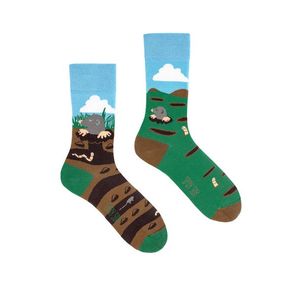 Modro-zelené ponožky Mole vyobraziť