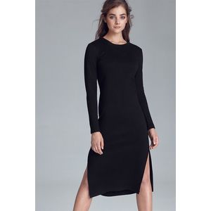 Čierne šaty Nife S121 vyobraziť