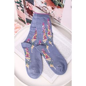 Modré ponožky Florie Super Soft Daisy Socks vyobraziť