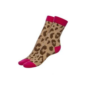Fuchsiovo-hnedé ponožky Pretty Wild 100DEN vyobraziť