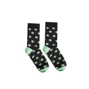 Sivo-zelené bodkované ponožky Pastelka zelená vyobraziť