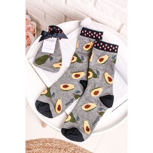 Sivé ponožky Avocado Sock In A Bag vyobraziť