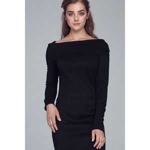 Čierne šaty S126 vyobraziť
