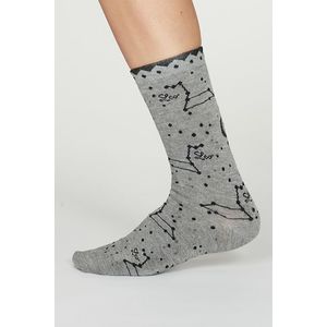 Sivé vzorované ponožky Leo Bamboo Zodiac Star Sign Socks vyobraziť
