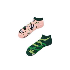 Ružovo-zelené členkové ponožky Sweet Panda Low vyobraziť