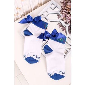 Modro-biele ponožky Folk Mašľa vyobraziť