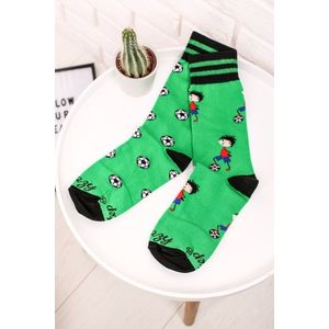 Zelené vzorované ponožky Futbalista vyobraziť