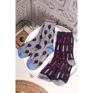 Viacfarebné ponožky Bamboo Party Socks in a Bag - dvojbalenie vyobraziť