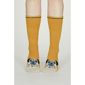 Žlté vzorované ponožky Rebecca Fuzzy Socks vyobraziť