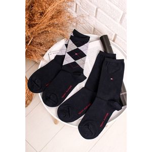 Tmavomodré ponožky Check Sock - dvojbalenie vyobraziť