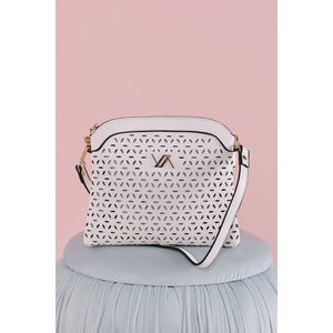Biela perforovaná kabelka Sia vyobraziť