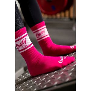 Fuchsiové vysoké športové ponožky Crazystep vyobraziť