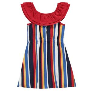 SoulCal Stripe Frill Dress Junior Girls vyobraziť