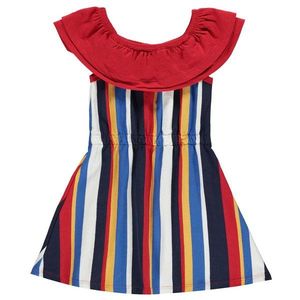 SoulCal Stripe Frill Dress Infant Girls vyobraziť