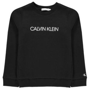 Calvin Klein Junior Boys Institutional Crew Sweatshirt vyobraziť