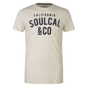 Triko SoulCal Textured Flecked T Shirt vyobraziť