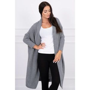 Sweater with batwing sleeve dark gray vyobraziť