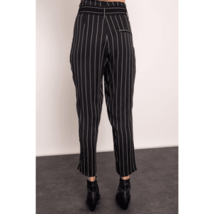 Black striped BSL pants vyobraziť