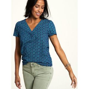Modré vzorované tričko Tranquillo vyobraziť