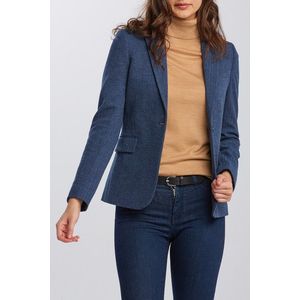 SAKO GANT D1. HERRINGBONE JERSEY SLIM BLAZER vyobraziť