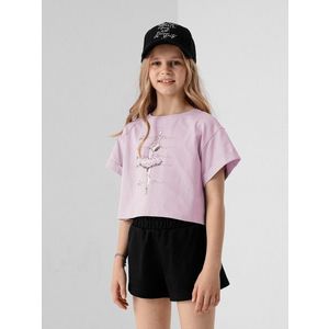 Dievčenské basic crop top tričko s potlačou vyobraziť